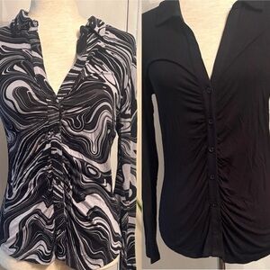 Sanctuary Stylish button down ruched Tops - L- 2 for $25